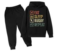 Tuta Bambini 2025 Nuovi Pantaloni da Maglione Stampati con Lettera del di Calcio con Cappuccio Set da Due Pezzi Casual Versatile di Tendenza della Moda per Bambini Bambino Elegante Set