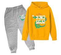 Tuta Bambino- Felpa con Cappuccio per Bambini Autunno e Inverno Set di Felpe con Cappuccio Stampate Popolari su Biancheria Intima Casual Carino Stampato a Maniche Lunghe (White 9-10 Years)