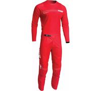 Tuta Bambino Rossa Thor 2025 Sector Moto Cross Maglia Pantalone Bimbo ATV Quad