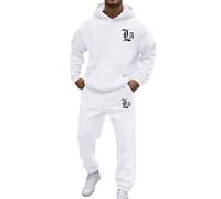 tuta borsa da viaggio uomo abiti da uomo per il tempo libero vestibilità rilassata tasca perfetta per autunno e inverno Stile versatile per abbigliamento quotidiano gilet uomo S, bianco, XXL