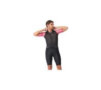 Castelli Saturday Morning Short Sleeve Race Suit Grigio M Uomo Black / Pink Giro / Grey Smoke