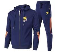 Tuta casual uomo 2 pezzi, felpa cappuccio a maniche lunghe zip intera per FAIRY TAIL, tuta jogging tasca, giacca comoda indossare in autunno e inverno abbigliamento sportivo,Blue-xx_l