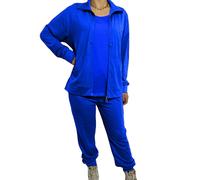 Tuta completa donna sportiva cotone tracksuit ginnastica palestra XL XXL 3XL 4XL