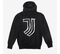 Tuta Completa Felpa e Pantaloni Nera Cotone Logo Juventus Stile Lapis Ragazzo