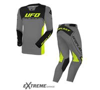 Tuta Completo Maglia Pantalone Bambino UFO ARES 2025 Grigio Giallo Fluo Bimbo