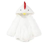 Tuta Cosplay 3D a maniche lunghe per bambini, tuta da rampage in peluche, un pezzo + set berretto e pantofole, diverse taglie (bianco#2,2-3 anni)