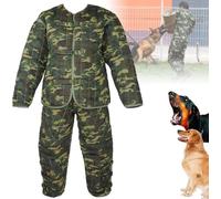 Tuta da addestramento for cani, tuta professionale con maniche for morsi di cane, ampia protezione for il corpo, giacca e pantaloni con protezione completa contro i morsi, attrezzatura