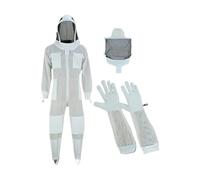 Tuta da apicoltore a 3 strati anti-puntura Ultra Breeze Protezione for api da uomo Design premium Veli staccabili Anti-calabrone Meteo Introduzione all'apicoltura