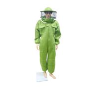 tuta da apicoltore, Abbigliamento protettivo for coltura Tuta da ape in cotone 3D Air Costume da coltore Cappello con cappuccio in velo Tuta da coltore anti-ape(Round Hat Green,XX-Large)