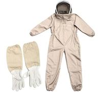 Tuta da apicoltore, Costume da apicoltura Professionale con Guanti & Protezione, Tuta Apicola per Tutto Corpo, Anti Vespe Attrezzature per Apicoltori