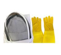 Tuta da apicoltore for uomo e donna anti-puntura, tuta da apicoltore, costume da apicoltore con guanti e cappuccio ventilato, forniture for apicoltura(XL 175-185cm)