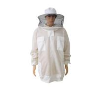 Tuta da apicoltore in cotone traspirante a tre strati a metà corpo. Stile spaziale Sting(3XL)