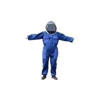 Tuta da apicoltore, Set completo di indumenti for apicoltura ispessiti speciali traspiranti, tuta protettiva for api a metà corpo(Blu,155 173cm)