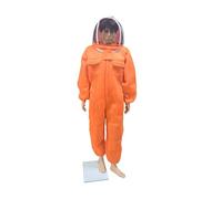 Tuta da Apicoltore, Tuta da ape Tessuto di cotone ad aria 3D grado professionale Abbigliamento protettivo for coltura for tutto il corpo Attrezzatura for coltore(Fencing Hat Orange,XL170)