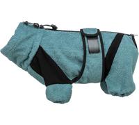Tuta da bagno e casa per cani, in spugna, lunghezza: 62 cm, petrolio