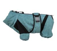 Tuta da bagno e casa per cani, in spugna, taglia S: 38 cm, petrolio