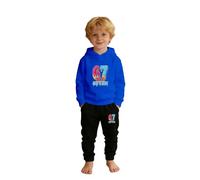 Tuta da bambino con cappuccio, da bambino, 2 pezzi, con cappuccio, per bambini e jogging, pantaloni sportivi, a maniche lunghe, sei Seven 6 7 7 Funny 67 Gen Alpha Slang 6-7 Meme School Pullover con