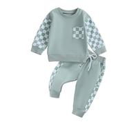 Tuta da bambino con set da jogging 2 pezzi con felpe e pantaloni tuta in vita elastica set di sport vestito da jogging bambino adolescente