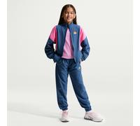 Tuta da calcio Kylian Mbappé in tessuto con zip a tutta lunghezza - Ragazzo/a - Blu