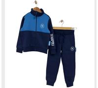 Tuta da camera con zip colore azzurro-blu ssc napoli taglia L