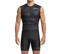 Tuta da ciclismo da uomo, con imbottitura in gel, monopezzo, design sublimato