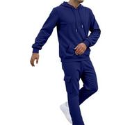 Tuta da Corsa Uomo Invernale Giacca Inter Felpe con Zip Senza Cappuccio Felpa Jacket Rosa Pantaloni Vita Alta Eleganti