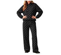 Tuta da donna comoda in cotone, per il tempo libero | Tuta da jogging da donna, comoda da palestra, con pantaloni lunghi, tuta sportiva da donna