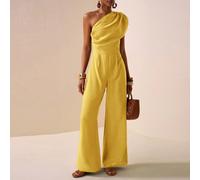 Tuta da donna con design asimmetrico in tessuto texturizzato marrone, senza maniche, adatta per festival musicali, Pasqua, San Patrizio, stile occidentale/nomade, feste di compleanno, laurea, stile un