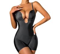 Tuta da donna, corsetto dimagrante senza cuciture, per uso quotidiano, effetto pancia, piatto e rimbalzante, da donna, Le Noir, XXL
