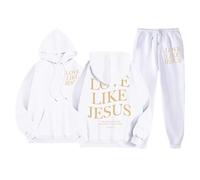Tuta da donna per il tempo libero Complete Sportiva Casual Tute Leggera Completa Leggero Felpa con Cappuccio e Jogging Pantaloni Abbigliamento sportivo Set Completo Tracksuit Sportwear