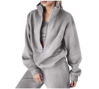 Tuta da donna per il tempo libero Complete Sportiva Casual Tute Leggera Completo Sportivo Ginnastica 2 Pezzi Curvy Pullover Felpa Senza Cappuccio E Jogging Pantaloni Workout Fitness Outfit Taglie Fort