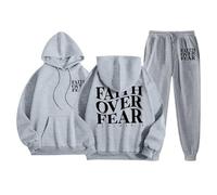 Tuta da donna per il tempo libero Set Salotto Ginnastica Maniche Lunghe Fitness Cotone Completo Sportivo 2 Pezzi Curvy Felpa Oversize Pantalone a Gamba Larga Autunno Tutta Casa Taglie Forti Inverno