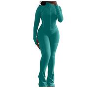 Tuta da donna per il tempo libero Sportiva 2 Pezzi Due Cotone Jogging Completo Palestra Felpa in Pile Calda Pullover Elegante Tute Training con Cappuccio e Pantalone Casa Curvy Yoga Sportswear