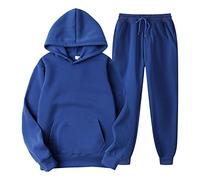 Tuta da donna per il tempo libero Sportiva 2 Pezzi Tute Casual Leggera Leggero Ginnastica Autunno Inverno Curvy Training Felpa con Cappuccio e Pantalone Abbigliamento sportivo Set Completo Tracksuit S