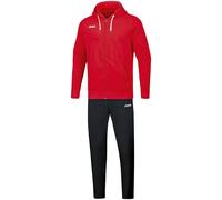 JAKO Base mit Kapuze, Tuta da Jogging. Uomo, Colore: Rosso, XL