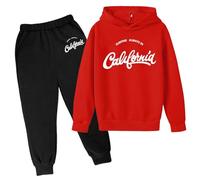 Tuta da ginnastica per bambini Abbigliamento Sportivo In Cotone Tute 2 Pezzi Set Funky Bambino Con Felpa di cappuccio autunno e Joggers gioco Unisex Outfit Vestiti