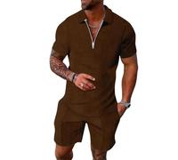 Tuta da Ginnastica Uomo Cotone Completo Ginnastica Affidabili Maschile Classico Chic Regular Access alla Total Domenica Comode Musulmano Kilt più Laterale Rossa Scontate Tutti