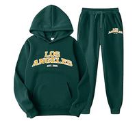 Tuta Da Ginnastica Uomo jogging casual Sweatsuit Set Suit Tracksuit Felpata Leggero Invernale Zip Abbigliamento Felpa con Cappuccio e Pantaloni Ragazzi Uomi