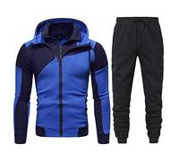 Tuta Da Ginnastica Uomo Set Sportive Completo Invernale Felpata Sport Maglia 2 Pezzi Y2K Stile Streetwear Maniche Lunghe Jogging Felpa con Cappuccio e Pantaloni Ragazzi Uomi