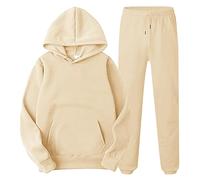 Tuta Da Ginnastica Uomo Set Sportive Completo Invernale Felpata Sport Maglia Taglie Forti Casual Abbigliamento Jogging Moda Leggero Pullover Felpa con Cappuccio e Pantaloni Y2K Hip Hop Streetwear