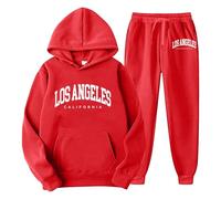 Tuta Da Ginnastica Uomo Set Sportive Completo Jogging Sportiva Moda Leggero Pullover Felpa con Cappuccio e Pantaloni per il tempo libero,