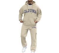 Tuta Da Ginnastica Uomo Set Sportive Completo Tracksuit Felpa Jogging Sportiva E Pantaloni Fitness Casa con cappuccio Y2K Hip Hop Streetwear