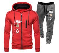 Tuta Da Ginnastica Uomo Tute Sportive Eleganti Comodi Jogging Sportiva Set Invernali Traspirante Zip Suit Abbigliamento Felpe con Cappuccio e Pantaloni