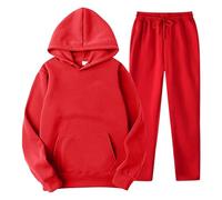Tuta Da Ginnastica Uomo Tute Sportive Eleganti Comodi Set Tracksuit Felpa Suit Felpata Leggero Invernale Slim Fit Tinta Unita con cappuccio e pantaloni jogging per autunno inverno