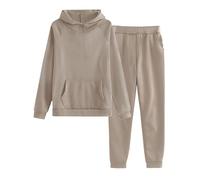 Tuta da jogging da donna, elegante a maniche lunghe, tuta sportiva da donna, casual, con cappuccio e pantaloni da jogging, 2 pezzi, per sport all'aria aperta, calda, per il tempo libero, per la casa