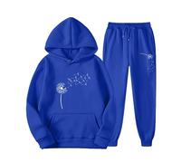 Tuta da jogging da donna in due pezzi, elegante, set da 2 pezzi, comoda