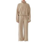 Tuta da jogging da donna, lunga giacca e pantaloni loungewear, tuta per il tempo libero, in mussola, tuta sportiva, set per corsa, yoga, abbigliamento sportivo da donna, biancheria intima termica