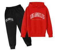 Tuta da Jogging per Bambini Ragazzi Felpa Pullover Set di Felpe Ragazzo E Bambine Maniche Lunghe Girocollo Ragazze Abbigliamento Jogger Jogging,la Casa,Scuola, Spesa
