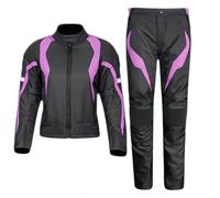 Tuta Da Moto Da Donna In Tessuto, Modello Touring, Impermeabile, Con Protezioni CE. Adatta Per L'estate E L'inverno. Purple,M