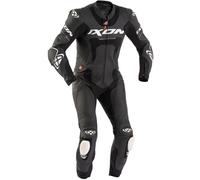 Tuta da motociclista in pelle IXON Jackal nera M